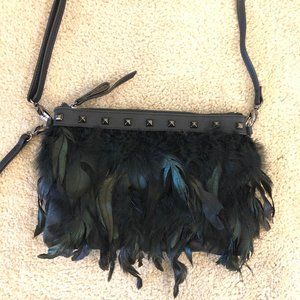 Jessica Simpson Iridescent Feather Purse